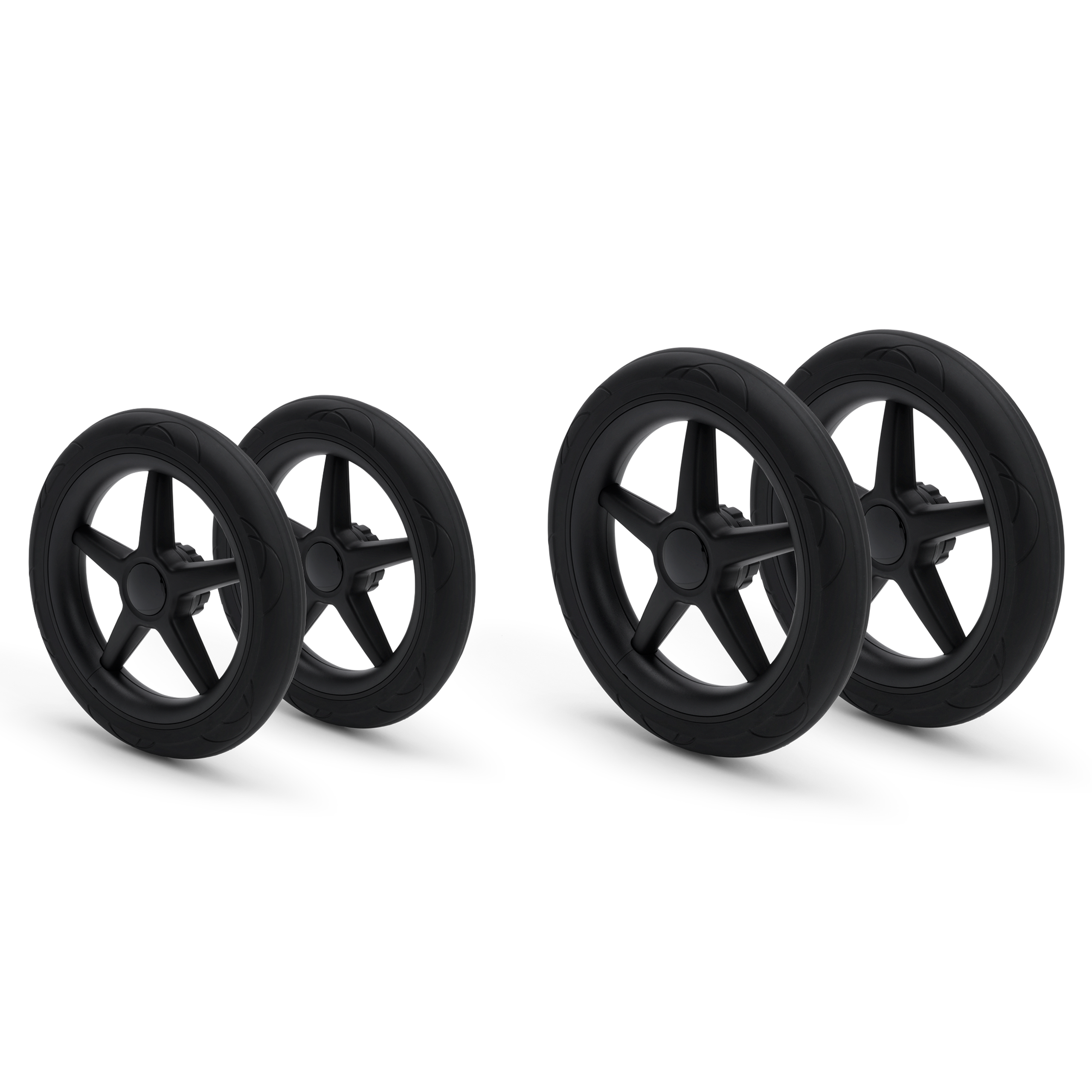 Bugaboo Donkey/Buffalo wheels replacement set BLACK (4x) - Thumbnail Slide 2 of 2