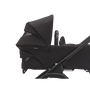 Side view of the Bugaboo Dragonfly bassinet with built-in breezy panel.