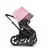 Bugaboo Donkey 3 Twin seat and carrycot pushchair soft pink sun canopy, grey melange fabrics, black base - Thumbnail Slide 8 of 9
