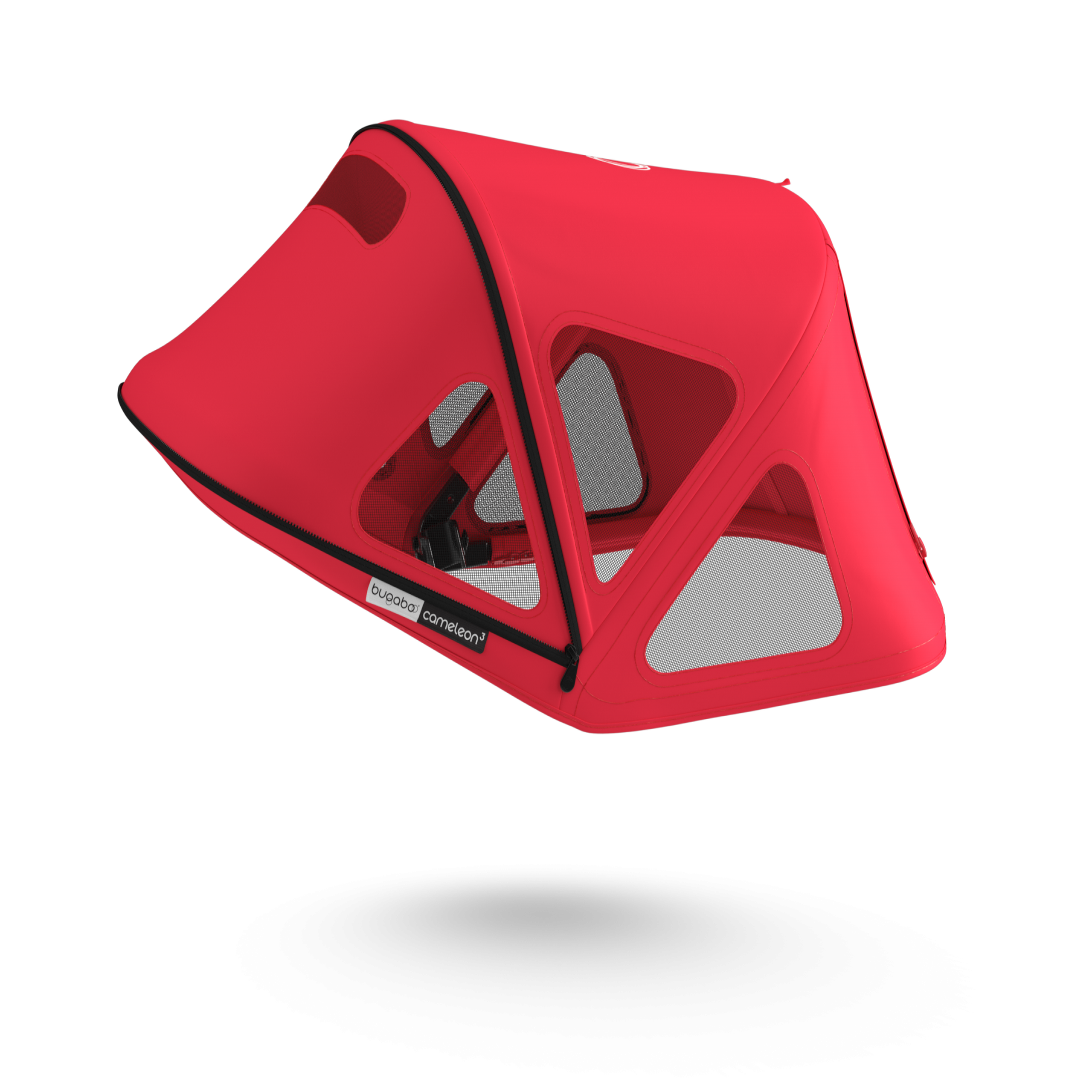 Bugaboo Fox/Cameleon3 breezy sun canopy NEON RED - Thumbnail Slide 3 of 8