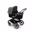 Bugaboo Fox 3 bassinet and seat stroller graphite base, midnight black fabrics, grey melange sun canopy - Thumbnail Slide 2 of 7