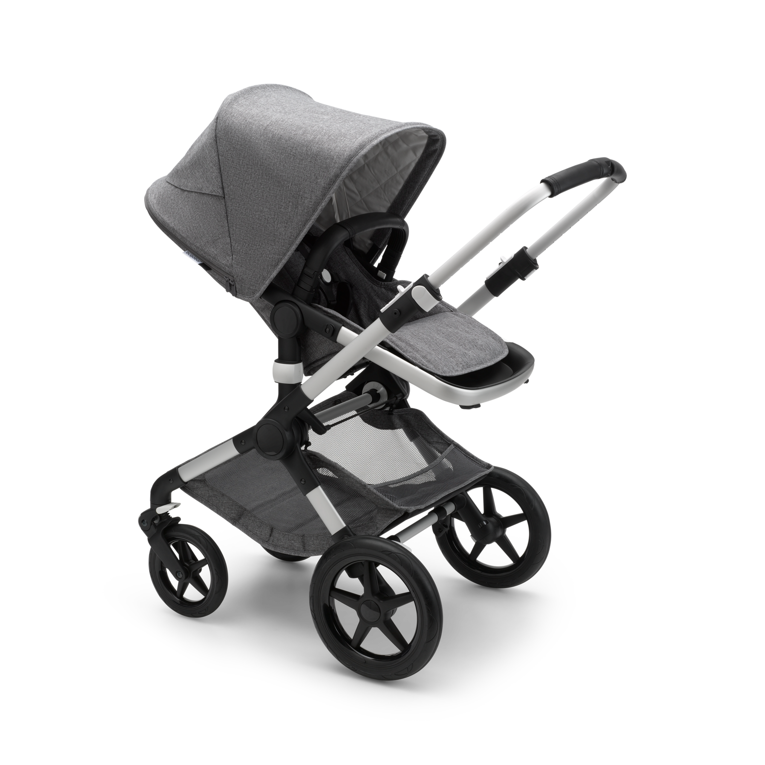 Bugaboo Fox 2 complete | ALU/GREY MELANGE-GREY MELANGE - Thumbnail Slide 2 van 3