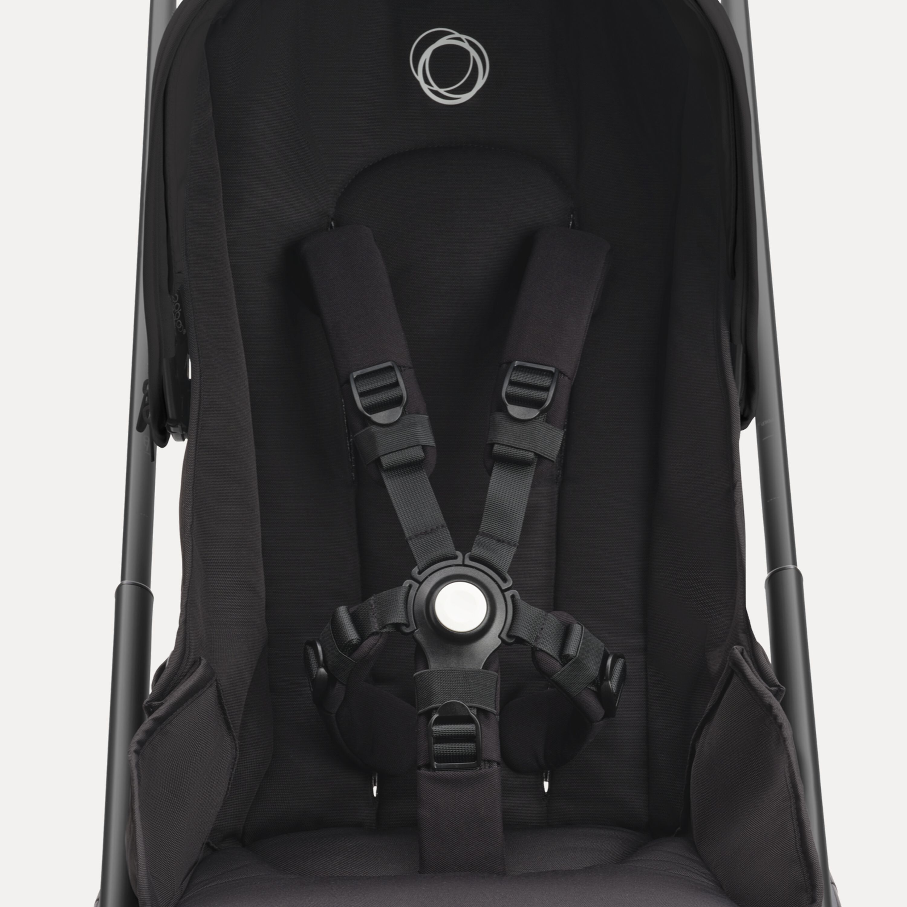 Bugaboo Dragonfly seat pram black base, desert taupe fabrics, desert taupe sun canopy - Main Modal Image Slide 13 of 16