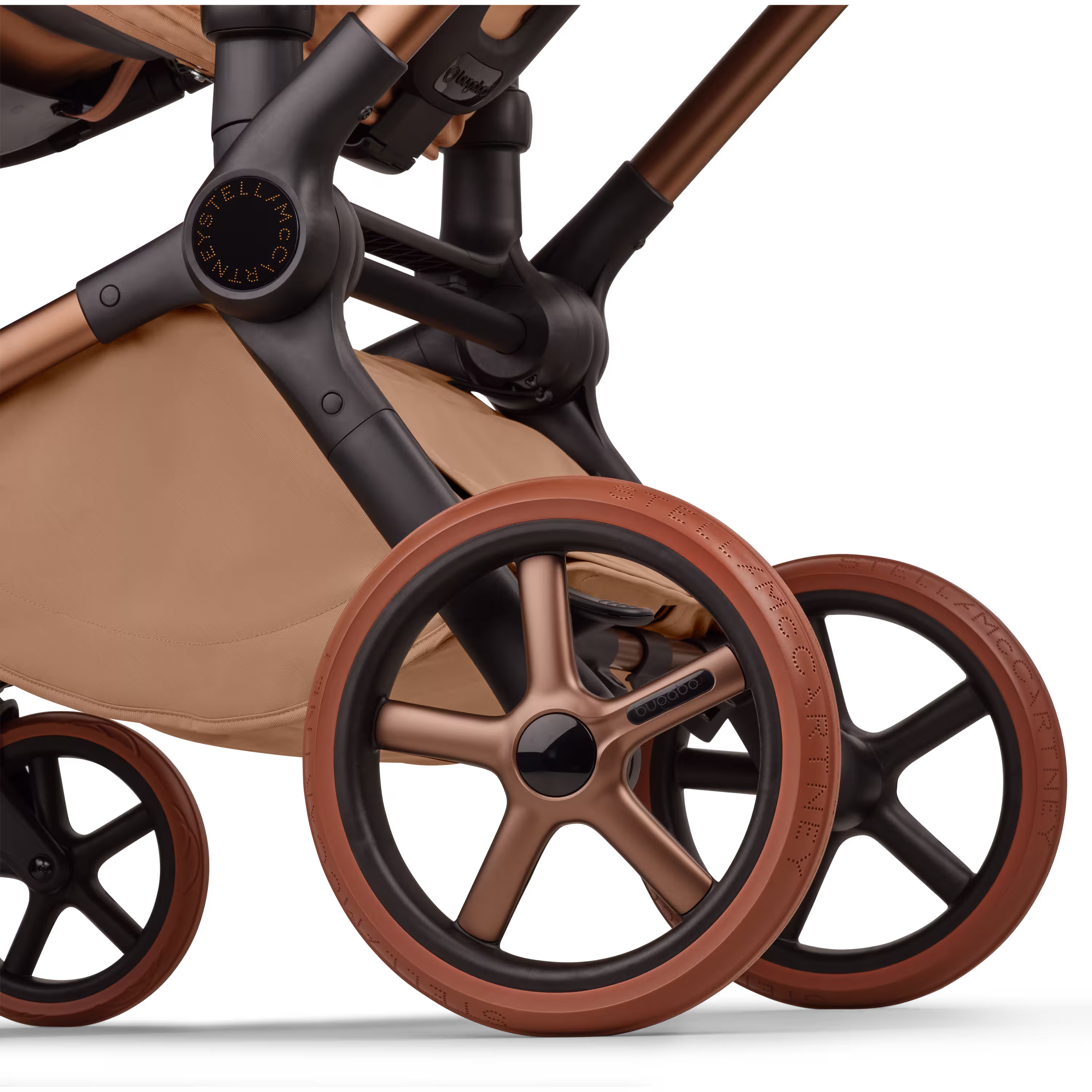 Bugaboo x Stella McCartney Fox 5 Renew 2-in-1 pushchair tobacco brown base, tobacco brown fabrics, tobacco brown sun canopy - Main Modal Image Slide 7 of 13