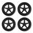 Bugaboo Donkey/Buffalo wheels replacement set BLACK (4x) - Thumbnail Slide 1 of 2