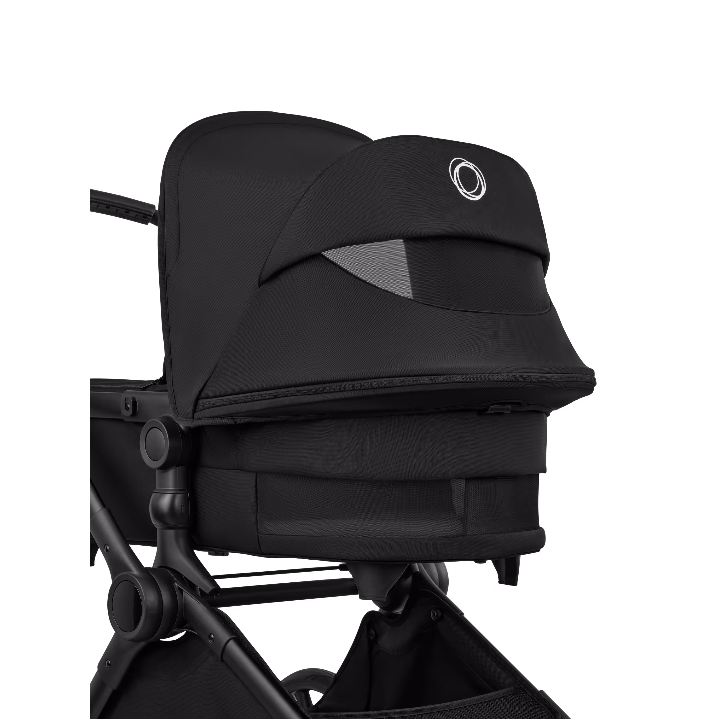 Bugaboo Cub 2-in-1 pram black base, heritage black fabrics, heritage black sun canopy - Main Modal Image Slide 5 of 11