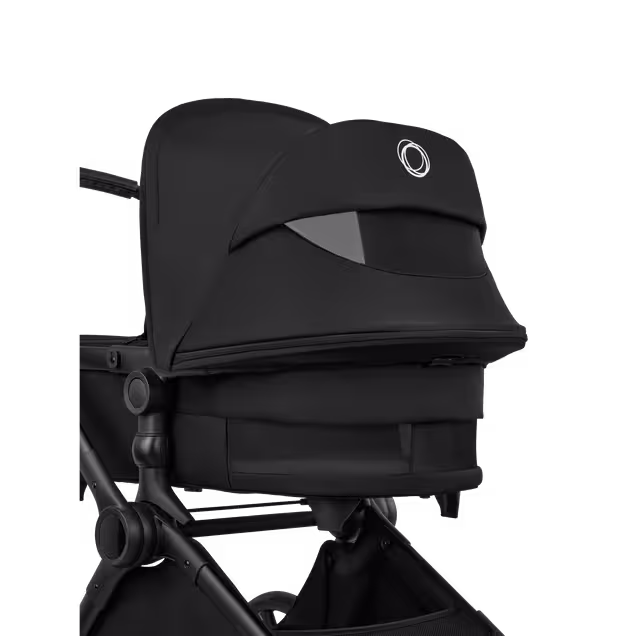 Bugaboo Cub 2-in-1 pram black base, heritage black fabrics, heritage black sun canopy - Main Image Slide 5 of 11