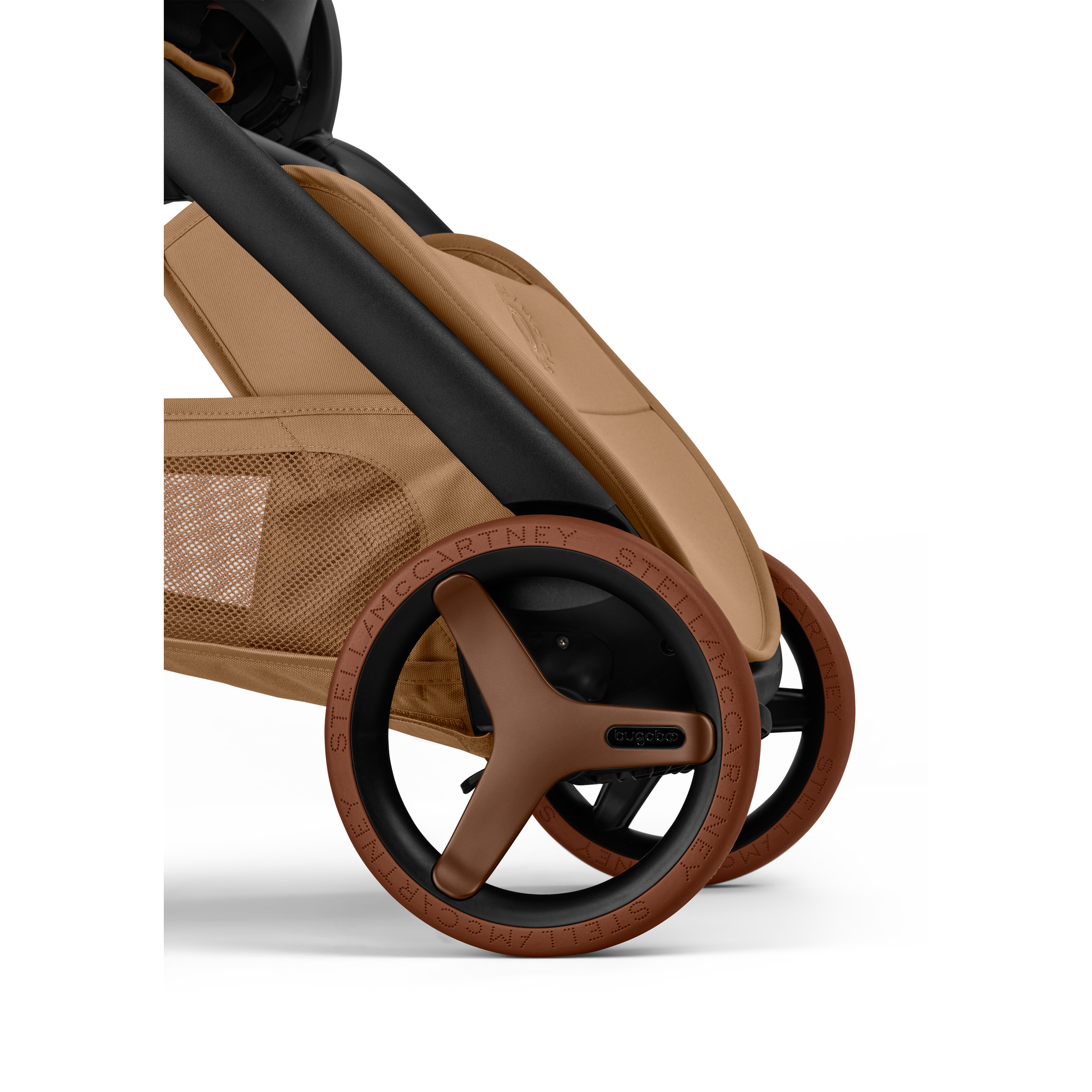 Bugaboo x Stella McCartney Dragonfly Plus 2-in-1 pram tobacco brown base, tobacco brown fabrics, tobacco brown sun canopy - Thumbnail Slide 6 of 12