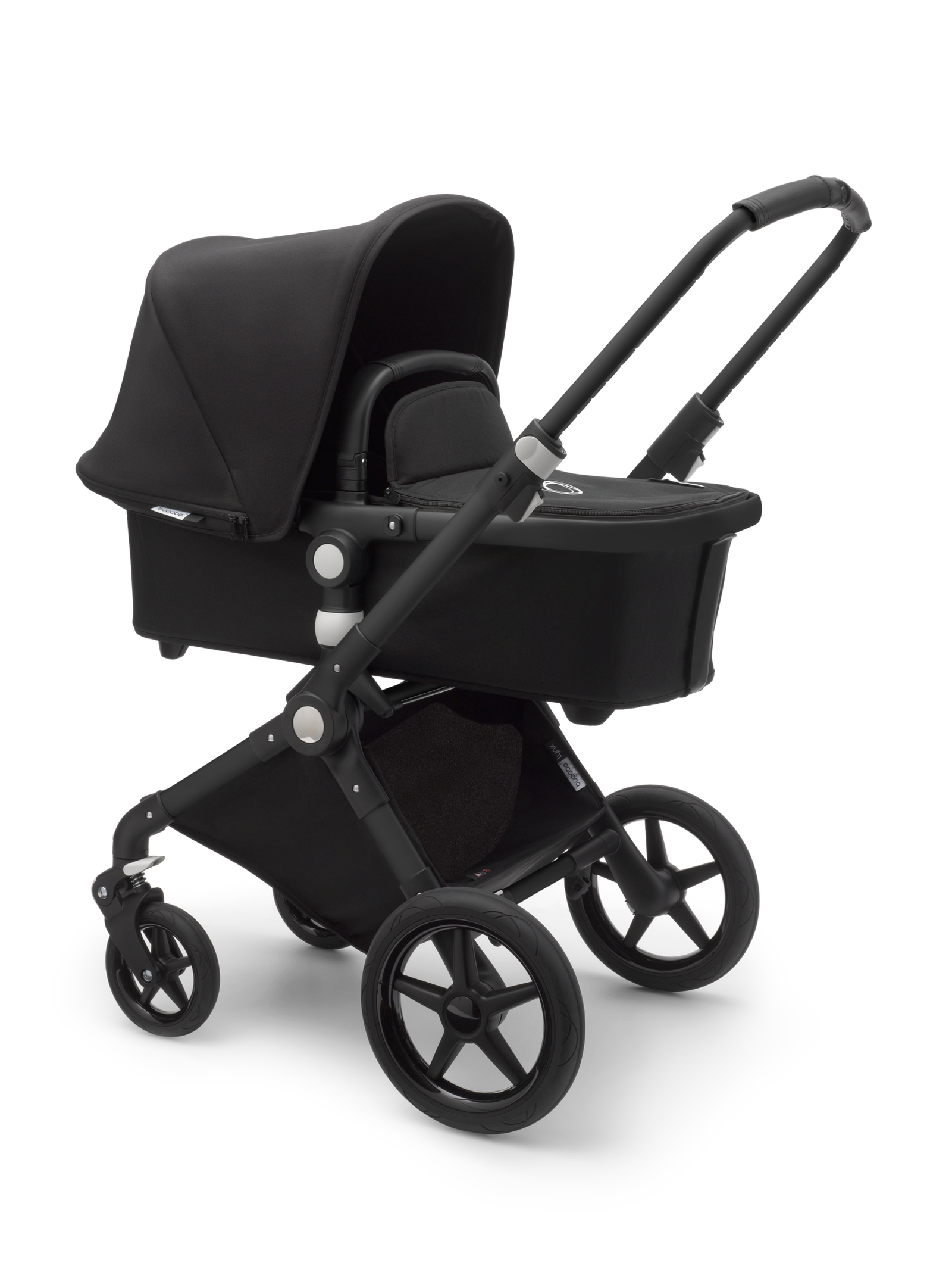 Bugaboo Lynx complete pram Black sun canopy, black fabrics, black ...