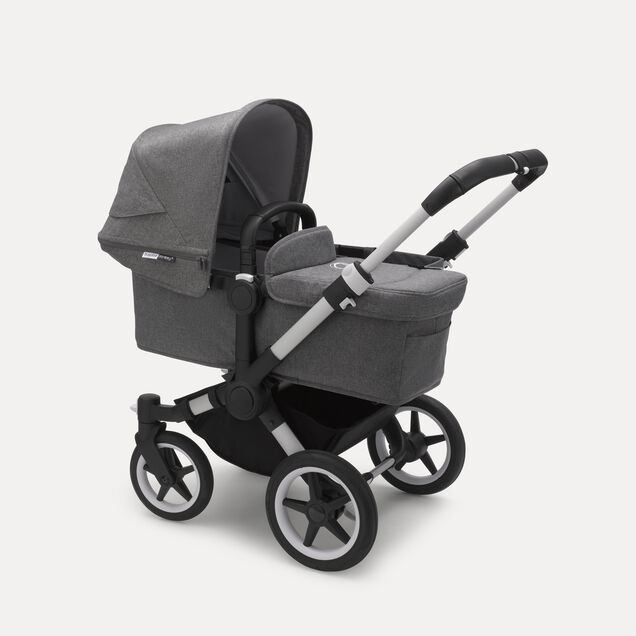 Refurbished Bugaboo Donkey3 mono compl UK ALU/GREY MELANGE-GREY MELANGE - Main Image Slide 2 of 3