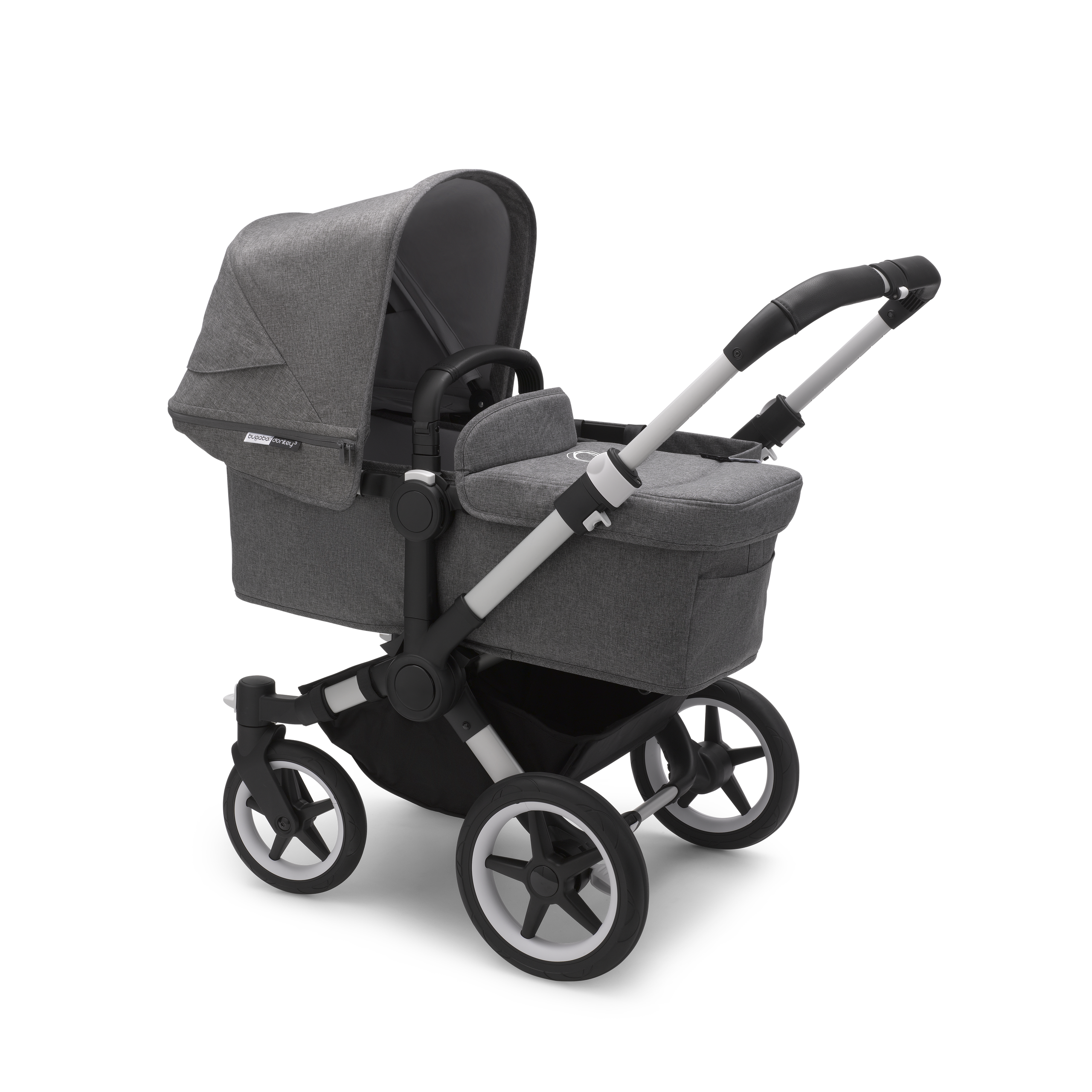Refurbished Bugaboo Donkey3 mono compl UK ALU/GREY MELANGE-GREY MELANGE - Thumbnail Slide 2 of 3