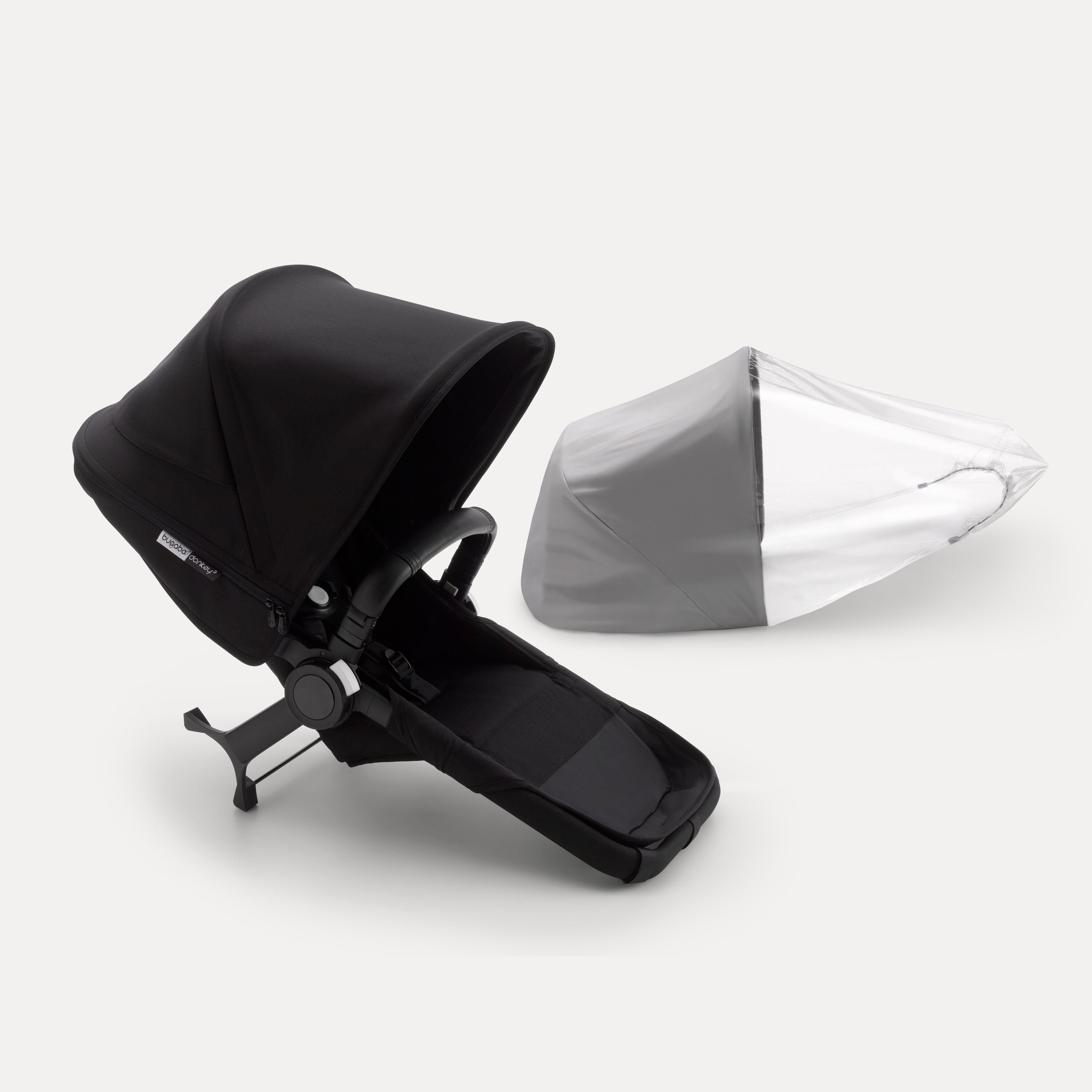 Refurbished Bugaboo Donkey3 duo extension compl BLACK/BLACK-BLACK - Main Modal Image Slide 1 of 2