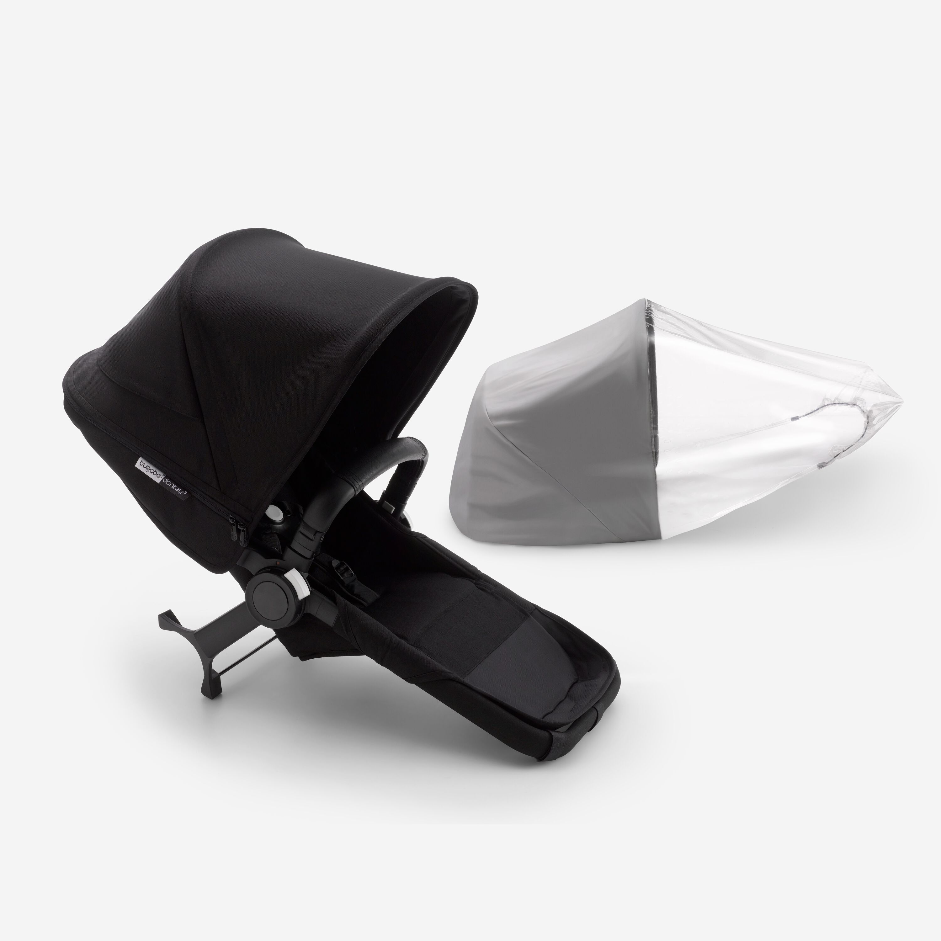 Refurbished Bugaboo Donkey3 duo extension compl BLACK/BLACK-BLACK - Main Modal Image Slide 1 of 2