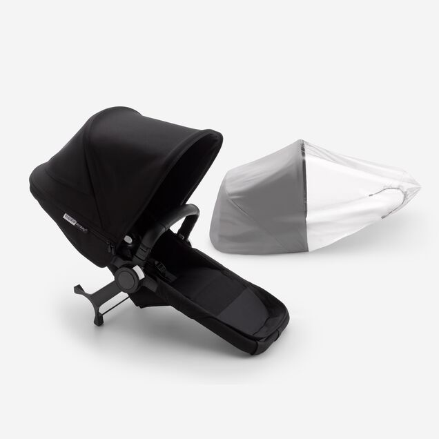 Refurbished Bugaboo Donkey3 duo extension compl BLACK/BLACK-BLACK - Main Image Slide 1 of 2