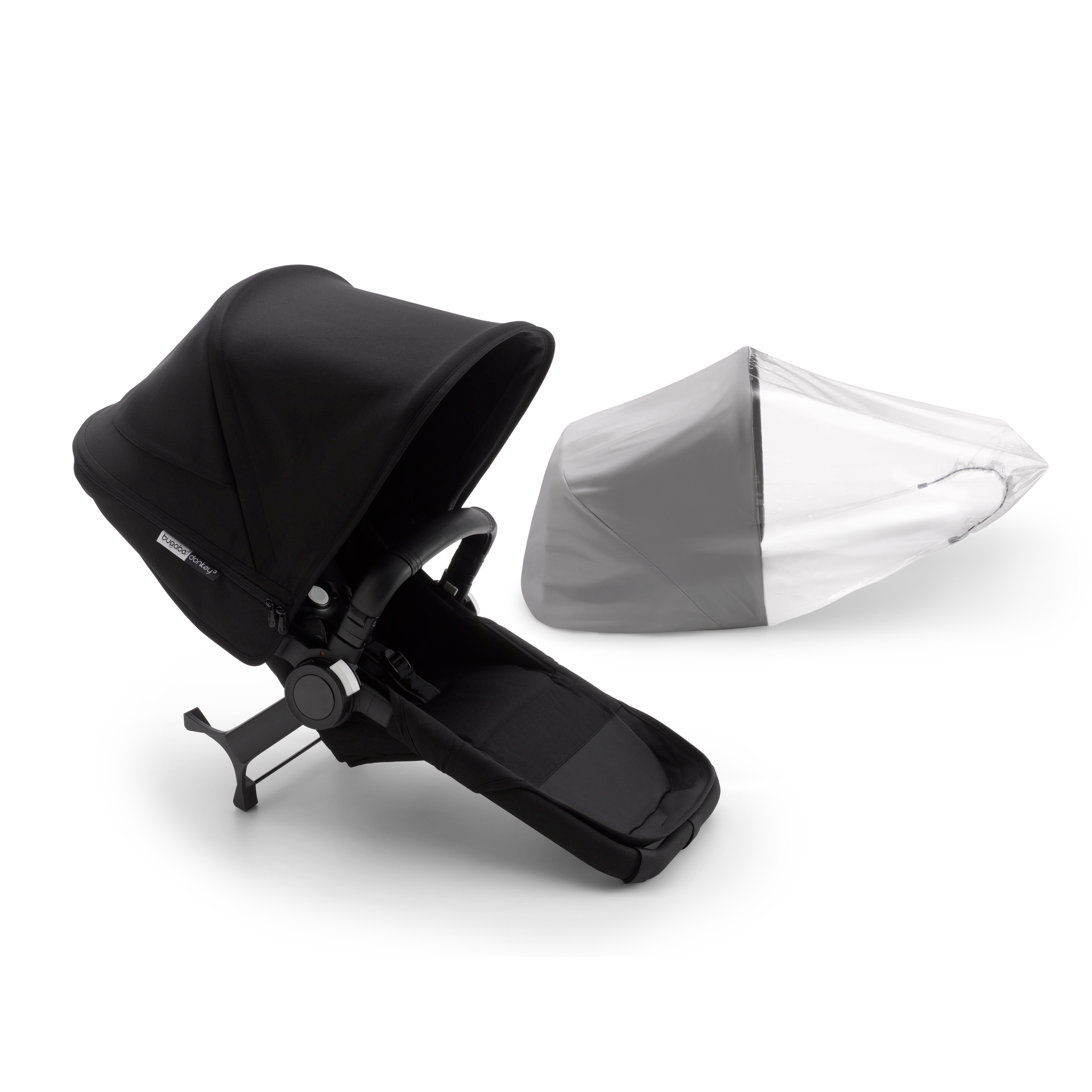 Refurbished Bugaboo Donkey3 duo extension compl BLACK/BLACK-BLACK - Thumbnail Slide 1 van 1