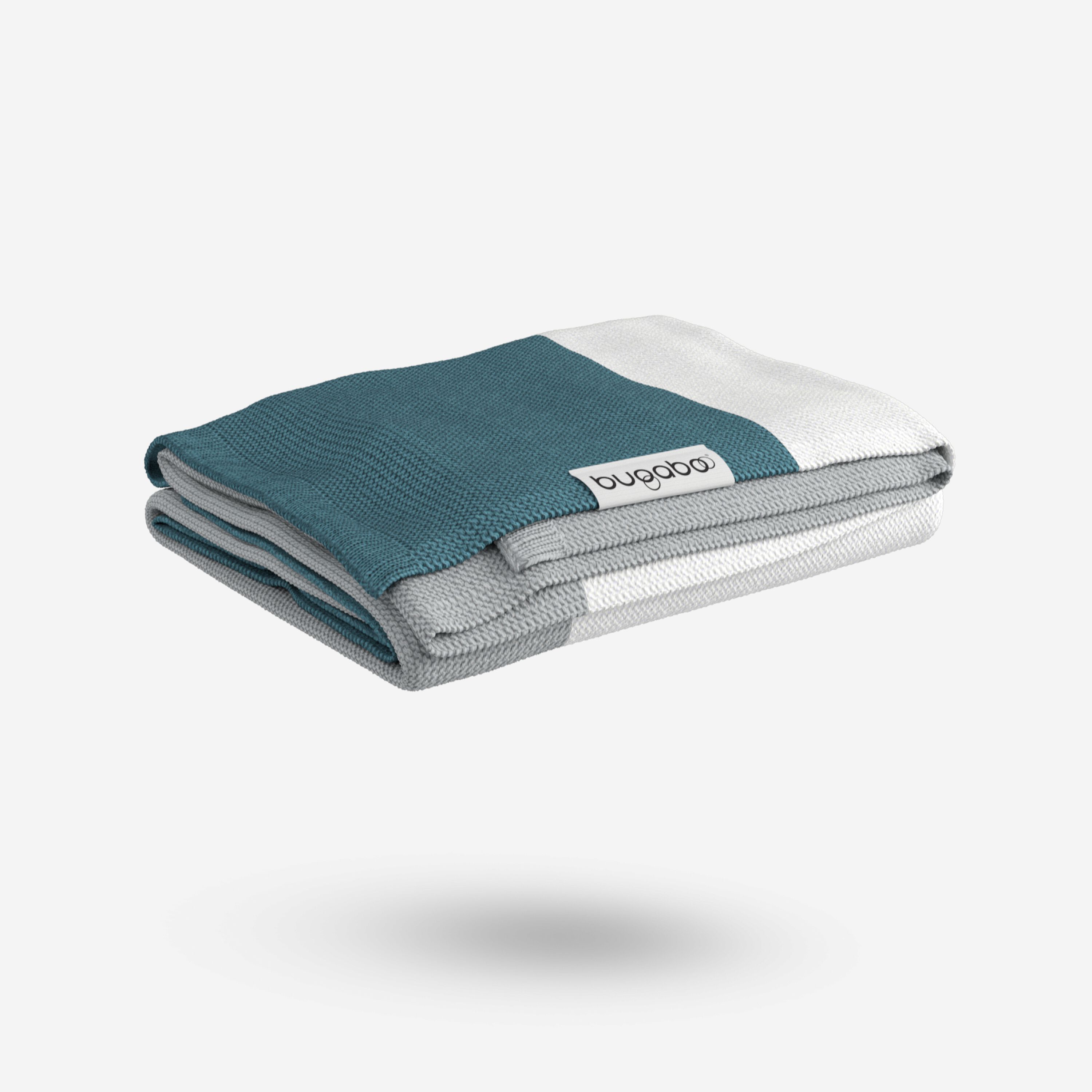 Bugaboo Light Cotton Blanket - PETROL BLUE MULTI - Main Modal Image Slide 2 of 8