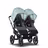 Bugaboo Donkey 3 Twin seat and carrycot pushchair vapor blue sun canopy, grey melange fabrics, black base - Thumbnail Slide 5 of 9