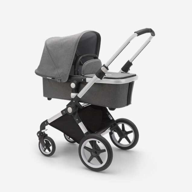 Lynx Grey Melange Sun Canopy, Grey Melange Fabrics, Aluminium Chassis - Main Image Slide 2 of 5