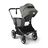 Bugaboo Donkey 5 Mono 2-in-1 stroller graphite base, grey mélange fabrics, forest green sun canopy - Thumbnail Slide 4 of 12