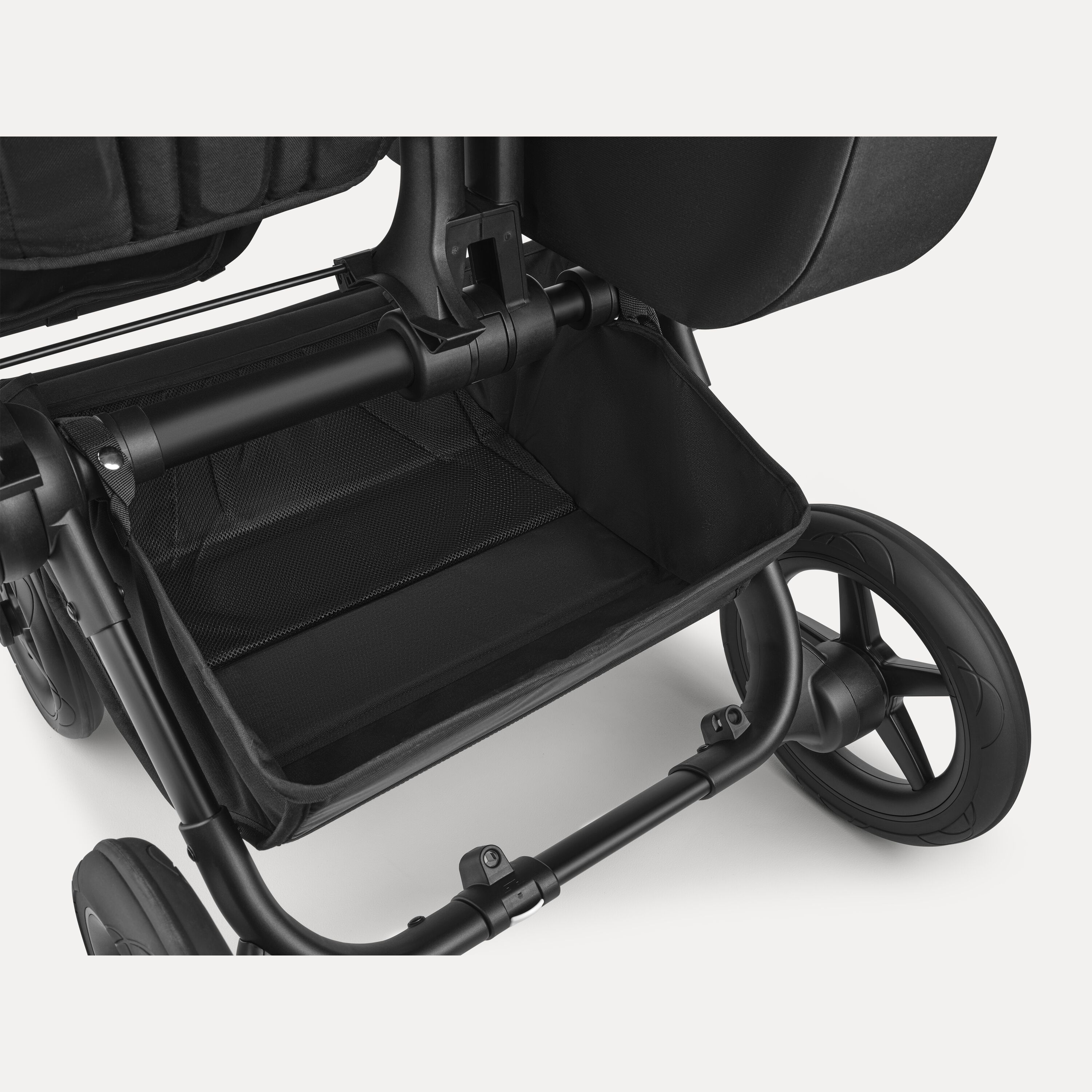 Bugaboo Donkey 5 Mono 2-in-1 stroller graphite base, midnight black fabrics, sunrise red sun canopy - Main Modal Image Slide 6 of 12