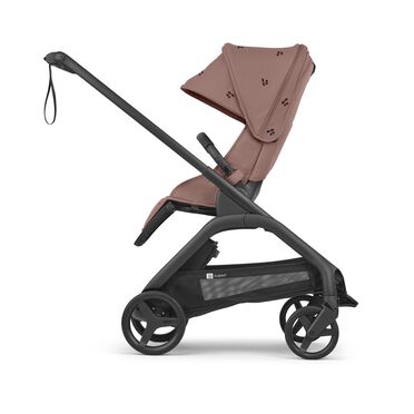 Bugaboo x Konges SlØjd limited edition Dragonfly Plus seat pushchair black base, dusty pink fabrics, dusty pink sun canopy - view 2