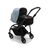 Bugaboo Bee 6 bassinet and seat stroller vapor blue sun canopy, black fabrics, black base - Thumbnail Slide 1 of 3