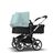 Bugaboo Donkey 3 Twin seat and bassinet stroller vapor blue sun canopy, black fabrics, aluminium base - Thumbnail Slide 2 van 9