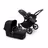 PP Bugaboo Donkey 5 Mono bassinet and seat stroller black base, midnight black fabrics, midnight black sun canopy - Thumbnail Slide 3 of 7