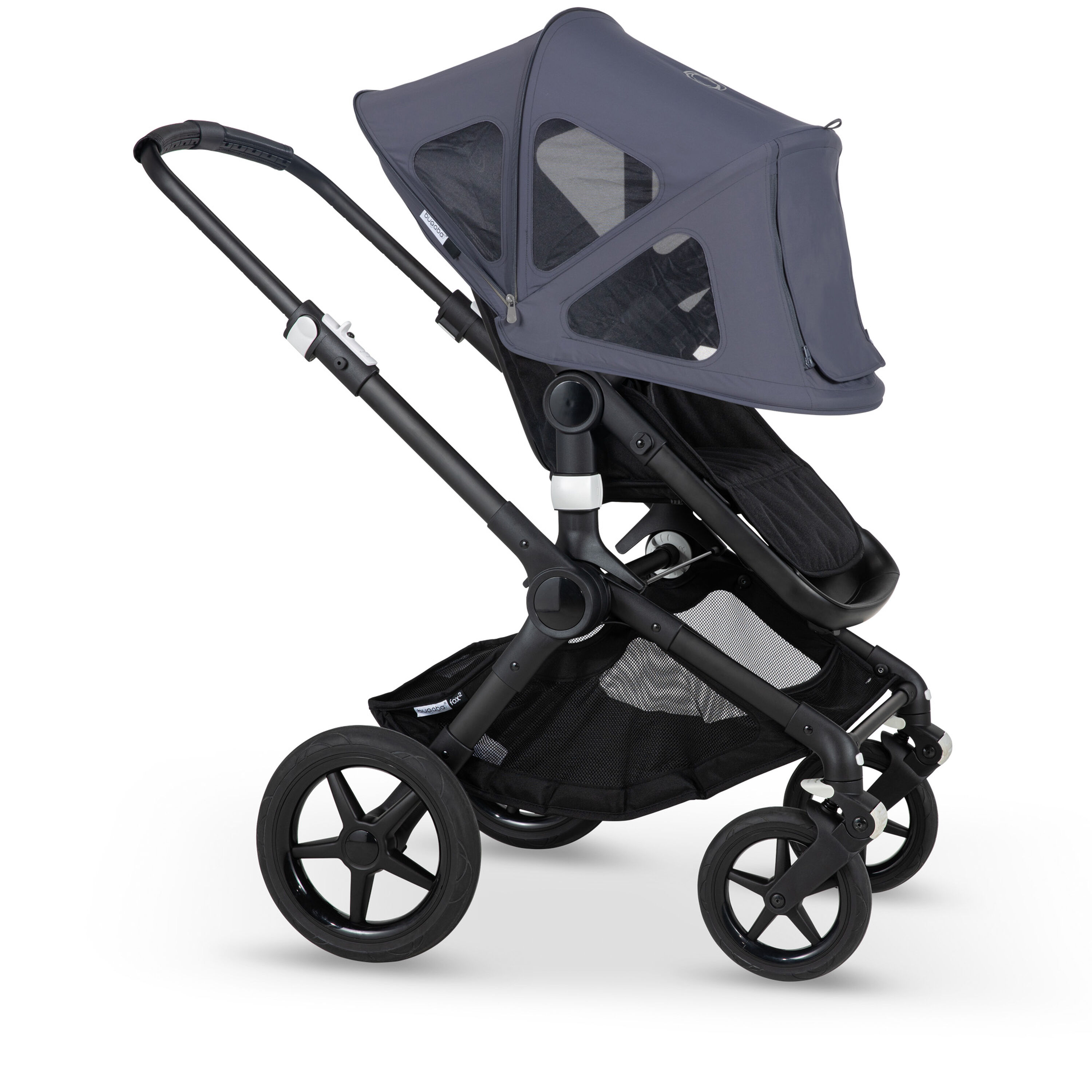 Refurbished Bugaboo Fox/Cameleon3 breezy sun canopy STELLAR/ STEEL BLUE - Main Modal Image Slide 3 of 20