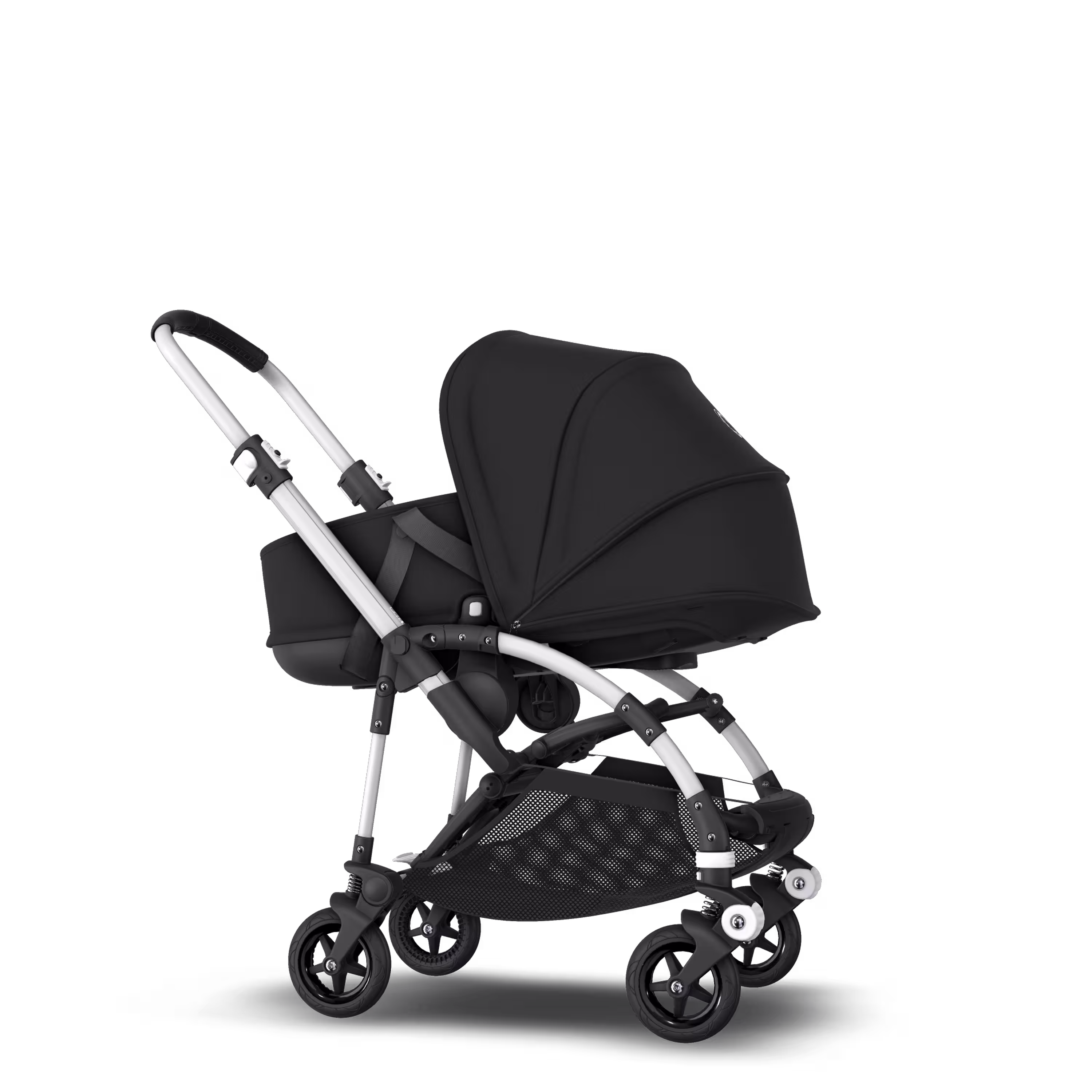 Bugaboo Bee 5 travel system black sun canopy, black fabrics, aluminium base - Main Modal Image Slide 5 of 15