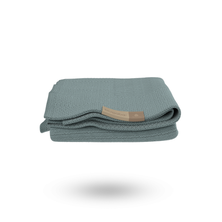 Bugaboo Soft Wool Blanket PETROL BLUE MELANGE - view 1