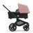 Refurbished Bugaboo Fox 5 bassinet and seat stroller black base, midnight black fabrics, morning pink sun canopy - Thumbnail Slide 2 of 7