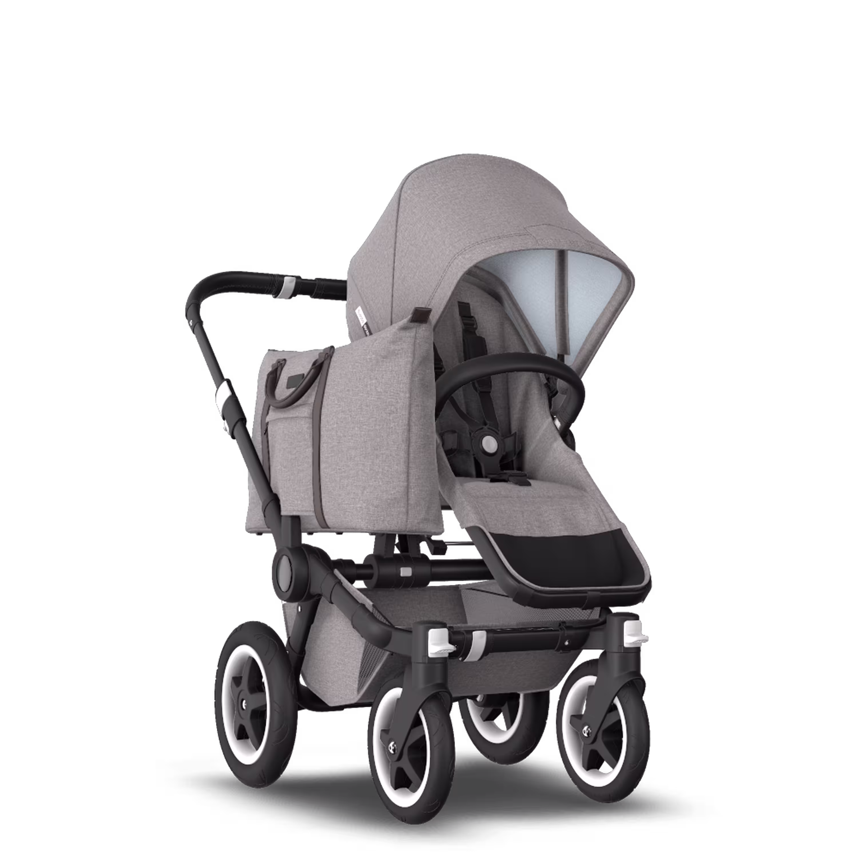 Refurbished Bugaboo Donkey2 Mono complete BLACK/MINERAL LIGHT GREY - Main Modal Image Slide 1 of 14