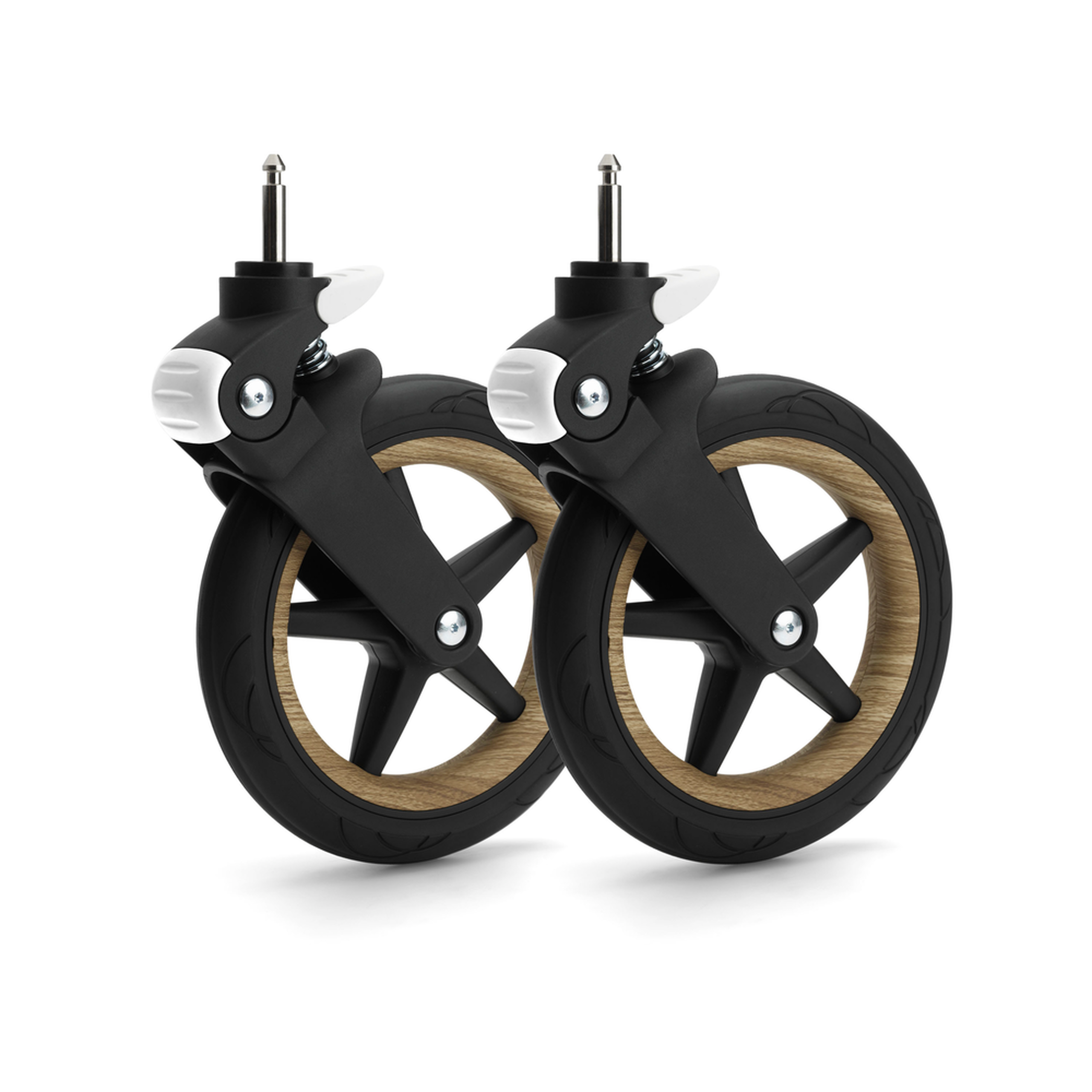 Refurbished Bugaboo Fox wheel caps WOOD - Thumbnail Slide 1 of 1