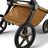 A close up of the underseat basket of the Bugaboo Fox 5 Noir Limited Edition pushchair in Amber Glow. - Thumbnail Slide 6 of 15
