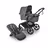 Bugaboo Fox 5 Renew 2-in-1 pram black base, forest green fabrics, forest green sun canopy - Thumbnail Slide 1 of 13