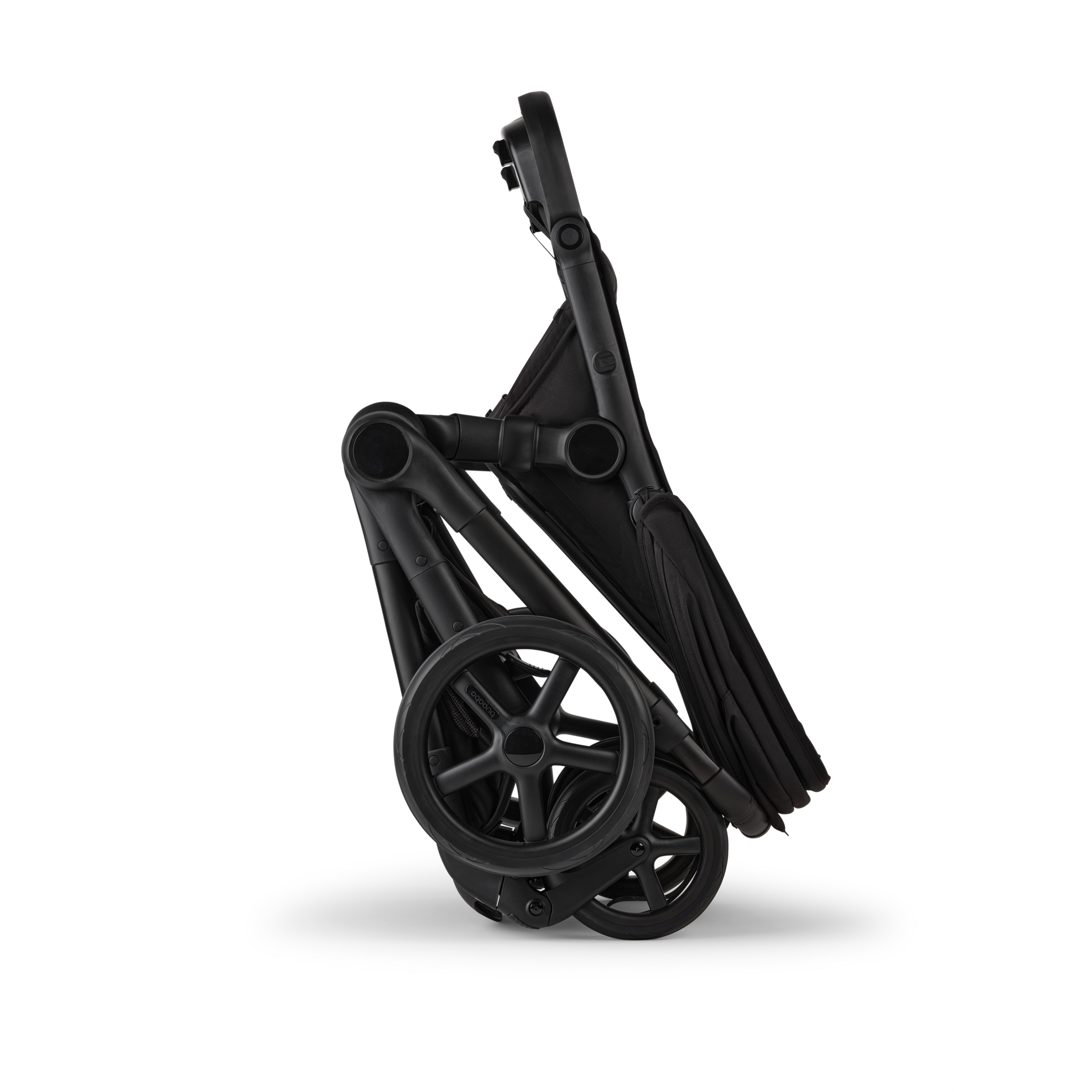 Bugaboo Kangaroo tandem stroller black base, forest green fabrics, forest green sun canopy test - Thumbnail Slide 9 of 15