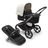 Bugaboo Fox 5 2-in-1 stroller graphite base, midnight black fabrics, misty white sun canopy - Thumbnail Slide 1 of 12
