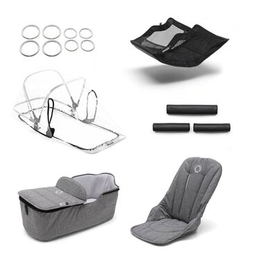 Bugaboo Fox style set GREY MELANGE