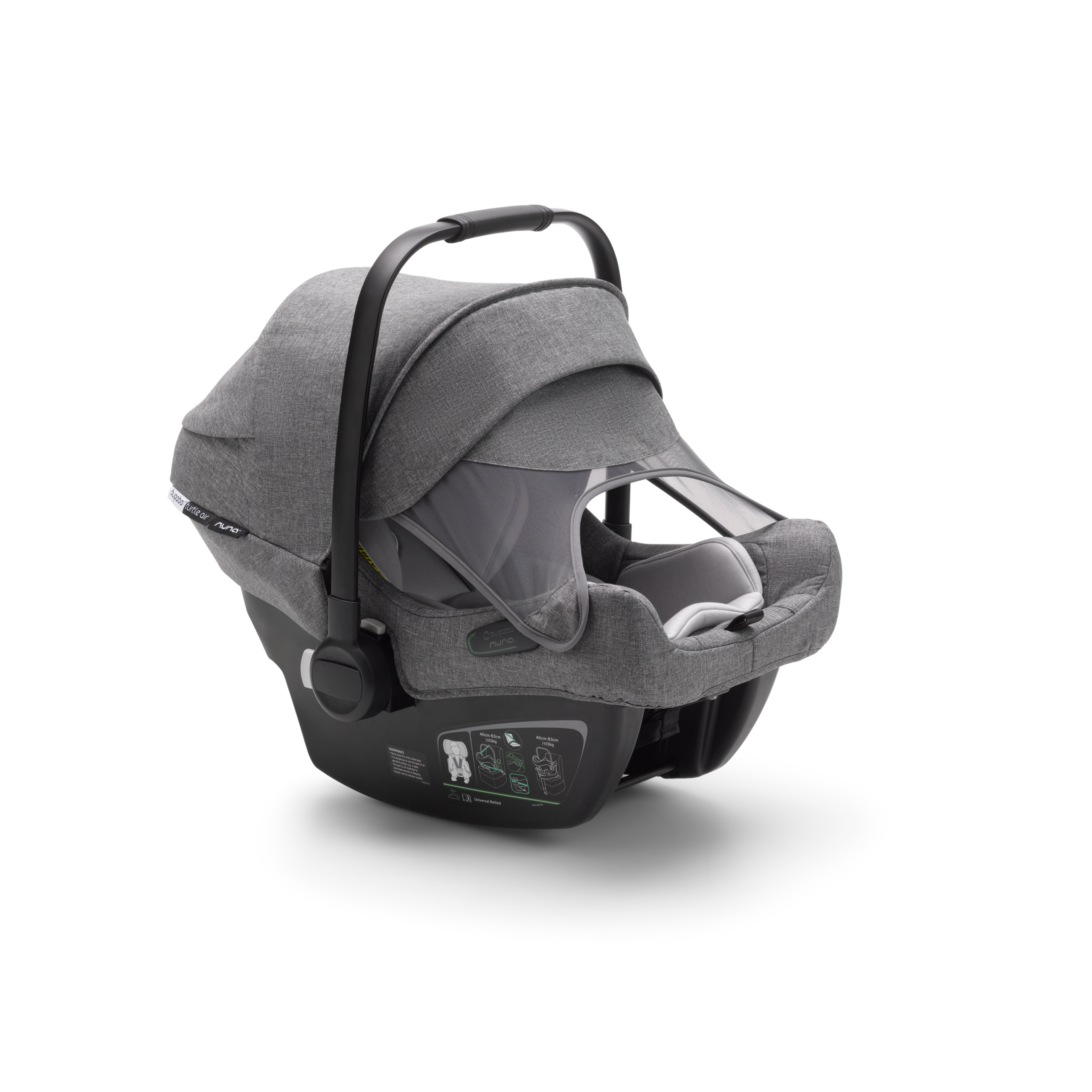 Bugaboo Turtle air by Nuna car seat GREY - Thumbnail Slide 9 of 14