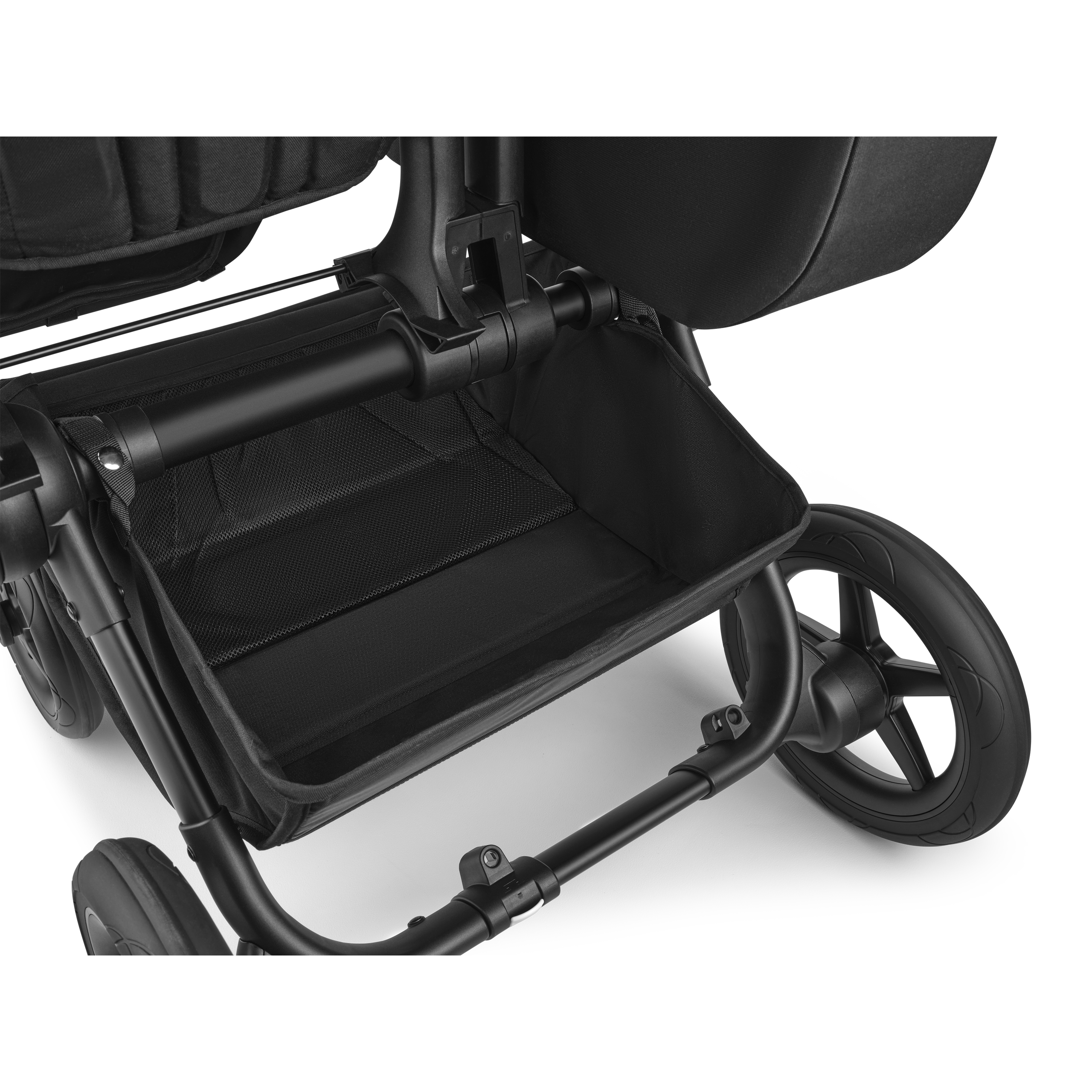 Bugaboo Donkey 5 Mono 2-in-1 stroller black base, midnight black fabrics, midnight black sun canopy - Thumbnail Slide 6 of 11