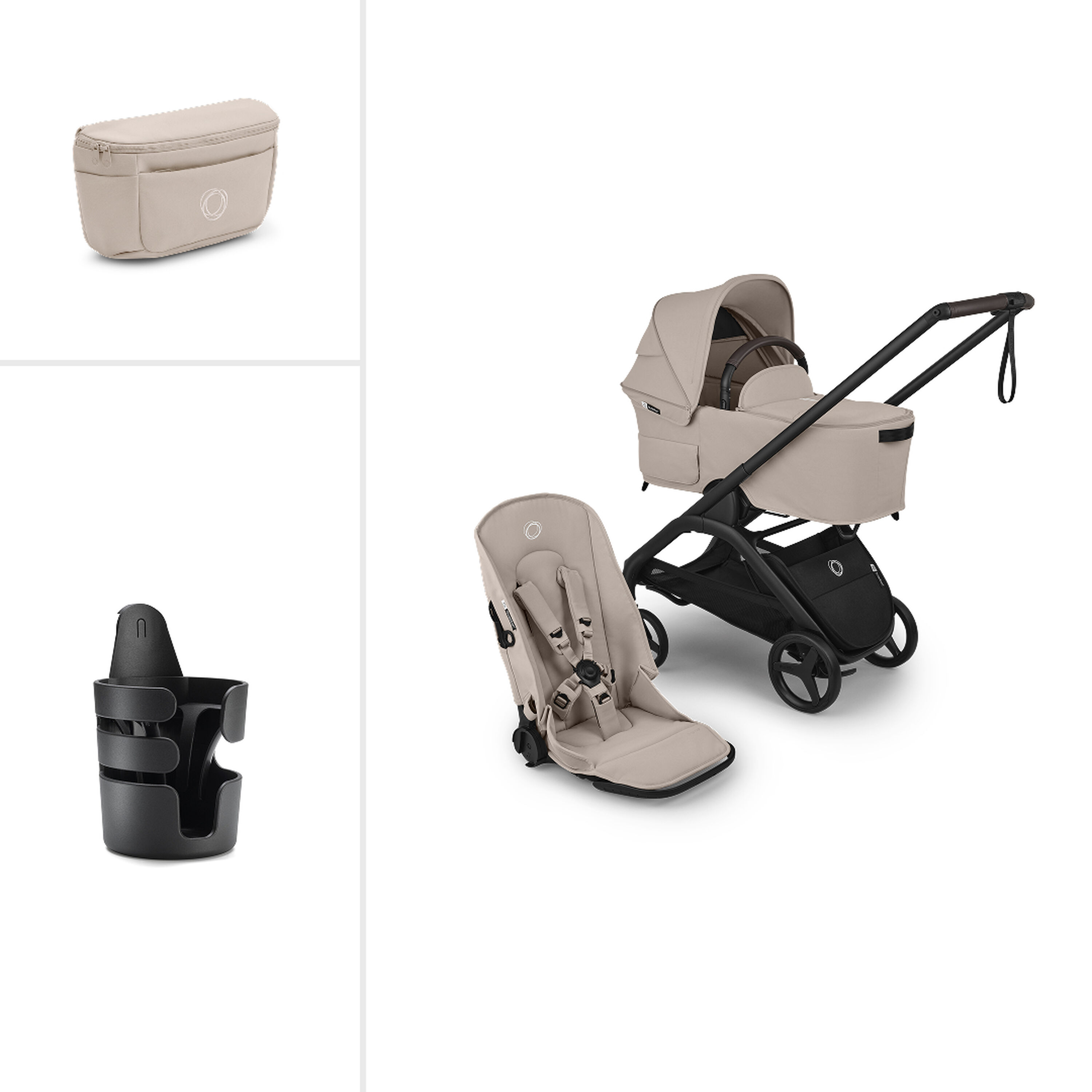 Bugaboo Dragonfly Plus Stroller with Bassinet Essentials Bundle - Main Modal Image Slide 1 of 4