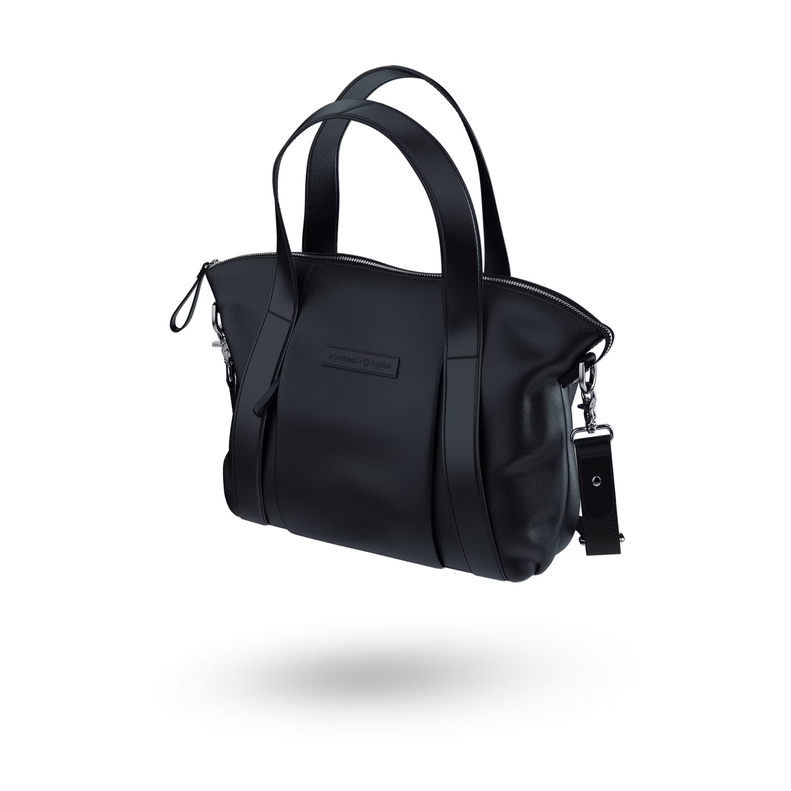 Storksak + Bugaboo leather bag BLACK - Main Modal Image Slide 1 of 8