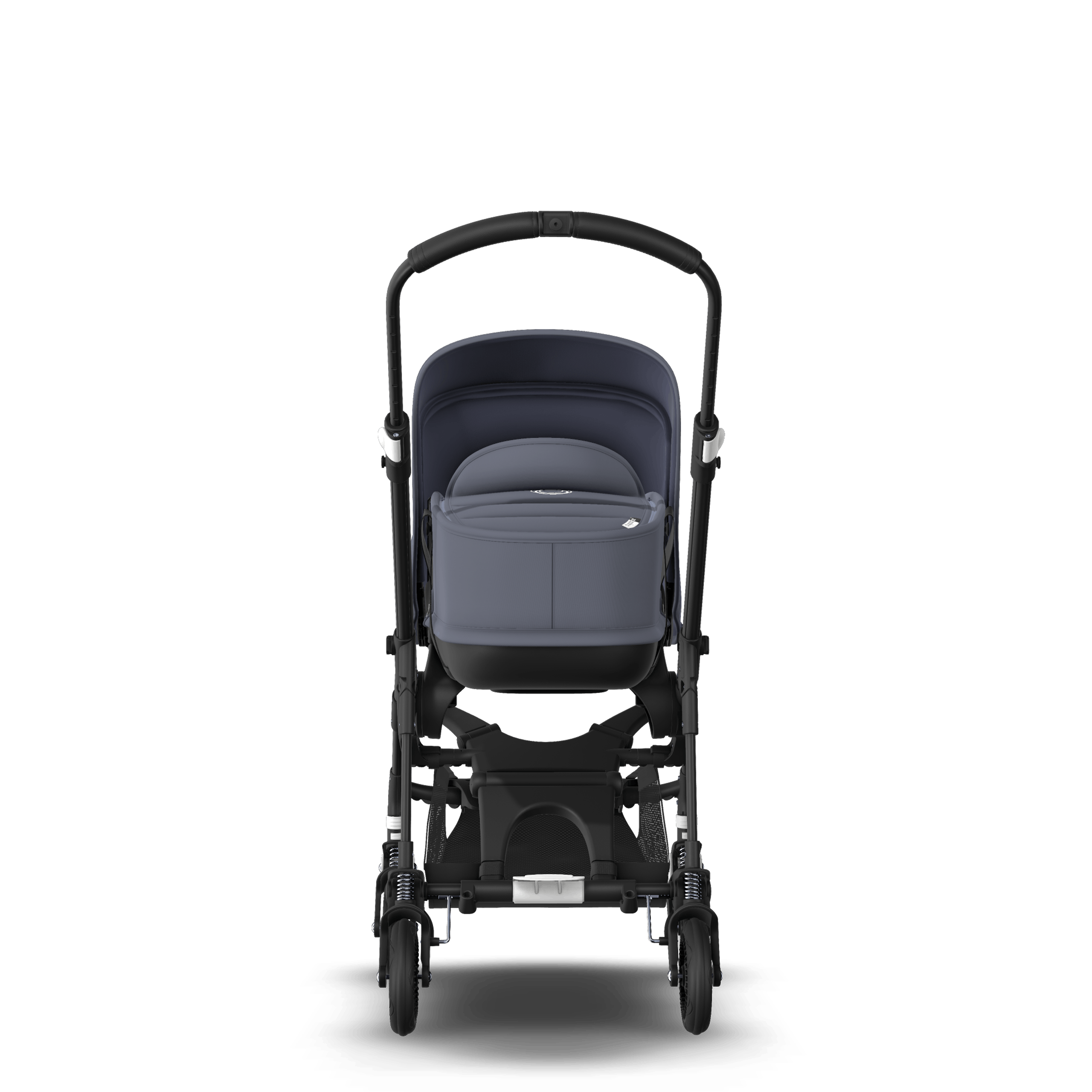 Bugaboo Bee 5 seat and bassinet stroller steel blue sun canopy, steel blue fabrics, black base - Thumbnail Slide 3 of 6