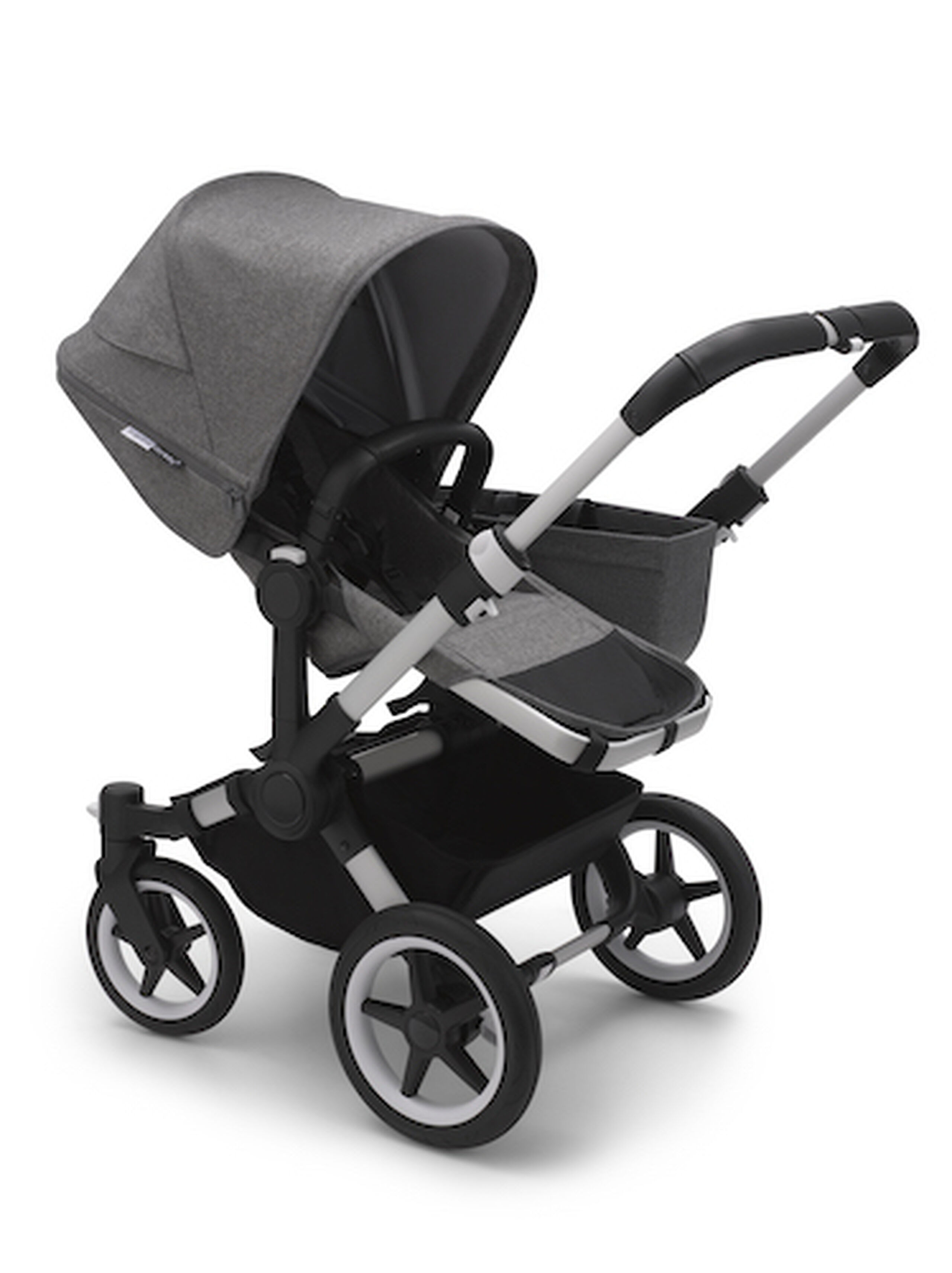 Refurbished Bugaboo Donkey3 mono complete ALU/GREY MELANGE-GREY MELANGE - Thumbnail Slide 4 van 4