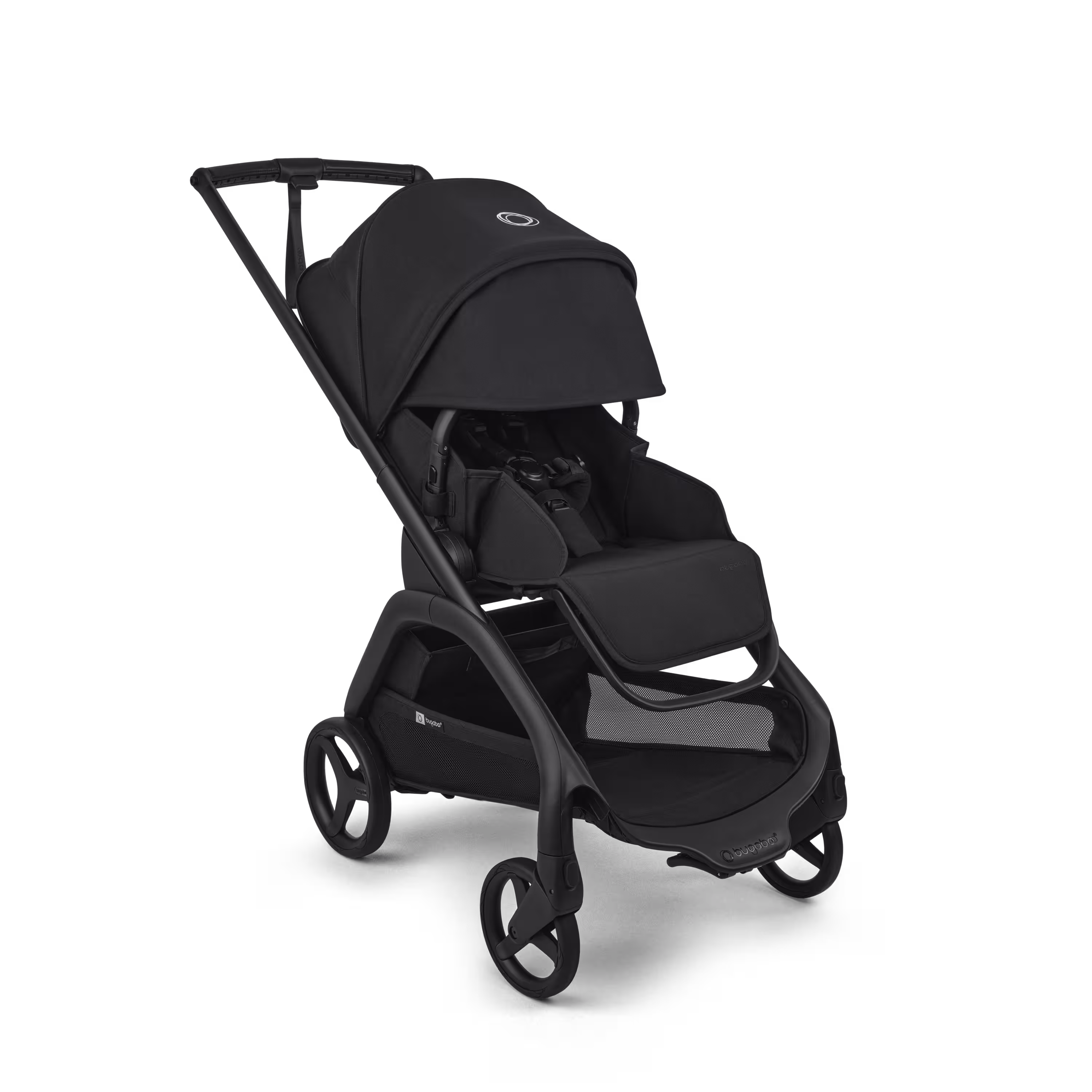 Bugaboo Dragonfly Plus seat stroller graphite base, heritage black fabrics, misty white sun canopy - Main Modal Image Slide 3 of 11