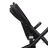 Bugaboo Fox 5 bassinet and seat stroller graphite base, grey melange fabrics, grey melange sun canopy - Thumbnail Slide 8 of 9