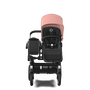 Bugaboo Donkey 5 Mono bassinet and seat stroller graphite base, midnight black fabrics, morning pink sun canopy - Thumbnail Slide 4 of 13
