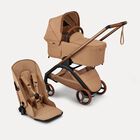 Bugaboo x Stella McCartney  Dragonfly Plus 2-in-1 stroller tobacco brown base, tobacco brown fabrics, tobacco brown sun canopy
