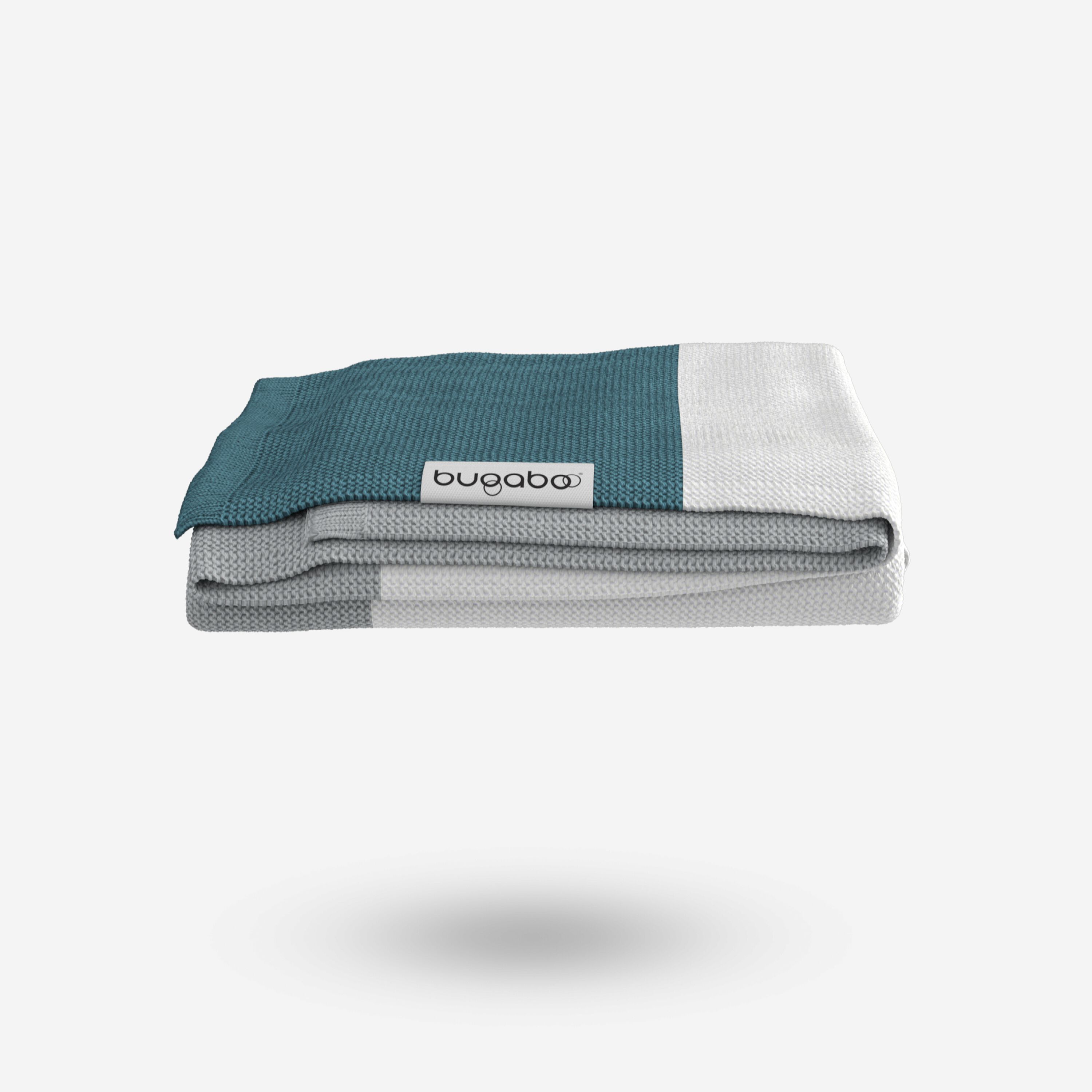 Bugaboo Light Cotton Blanket - PETROL BLUE MULTI - Main Modal Image Slide 1 of 8
